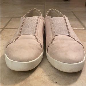 Cole Haan Pink Scalloped Slip On Sneaker